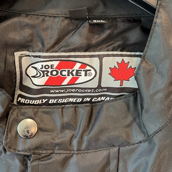 Joe Rocket black mens rain jacket - Picture 2 of 11